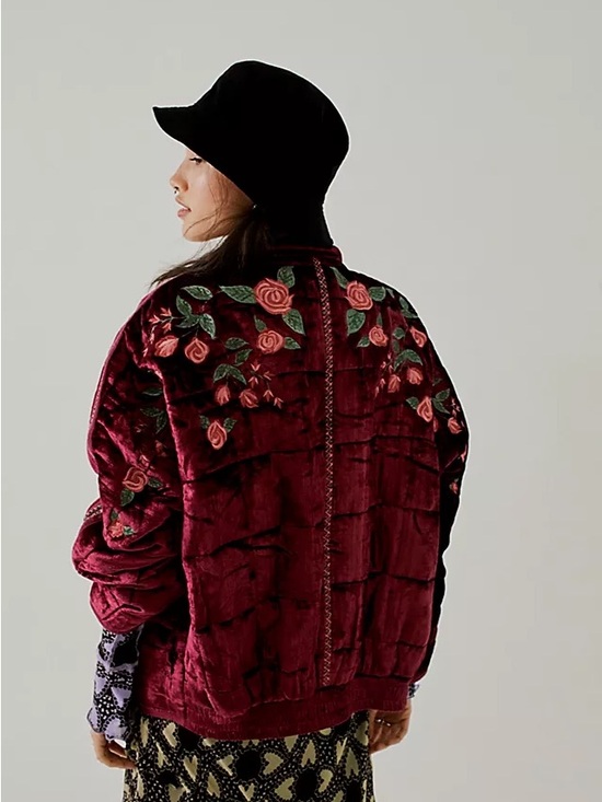 Free People Jackets & Blazers - Anna Sui x Free People Velvet Dolman Jacket Size S/P
